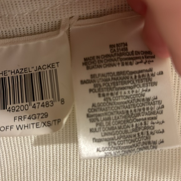 BCBGMaxAzria Runway “Hazel” leather and fabric jacket - Picture 6 of 11